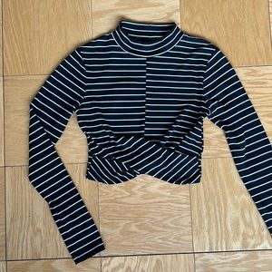 Topshop cropped shirt